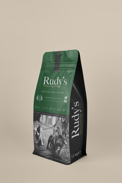 Rudy's Mini & Small Adult Dog Food - with Lamb 1,5 / 15 Kg